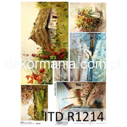 Papier ryżowy A4 R1214   obrazy, malarstwo